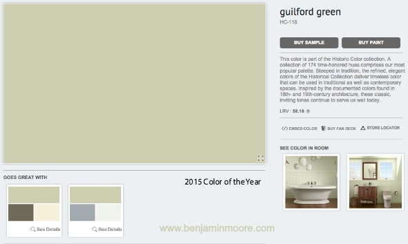 Benjamin Moore 2015 Color of the Year