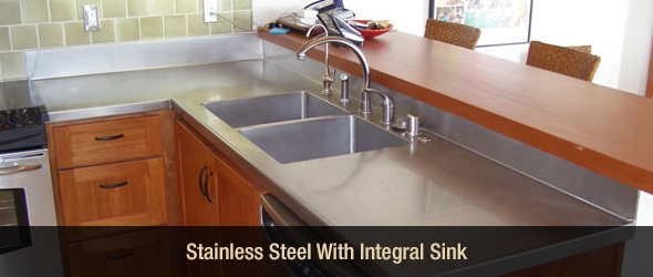 Stainless Steel Integral Sink