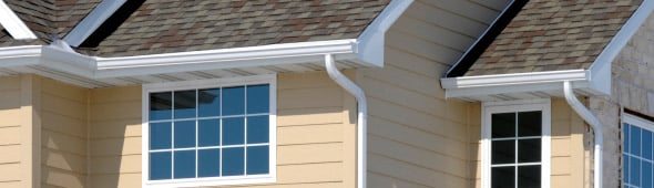 Seamless Gutters On A House