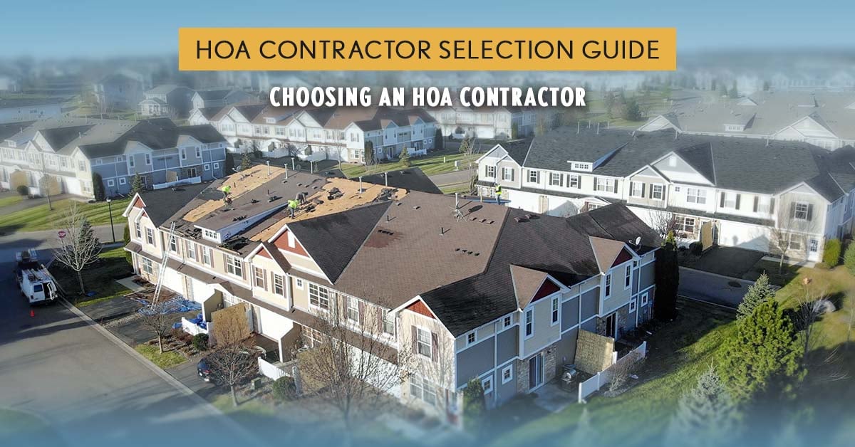 HOA contractor selection guide