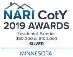 2019_Chapter CotY Awards_Minnesota_Residential Exterior -$50,000 to $100,000_Color_Silver