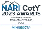 2023_NARI_Minnesota_CotY_Residential Exterior $100,001 to $200,000 Gold_color