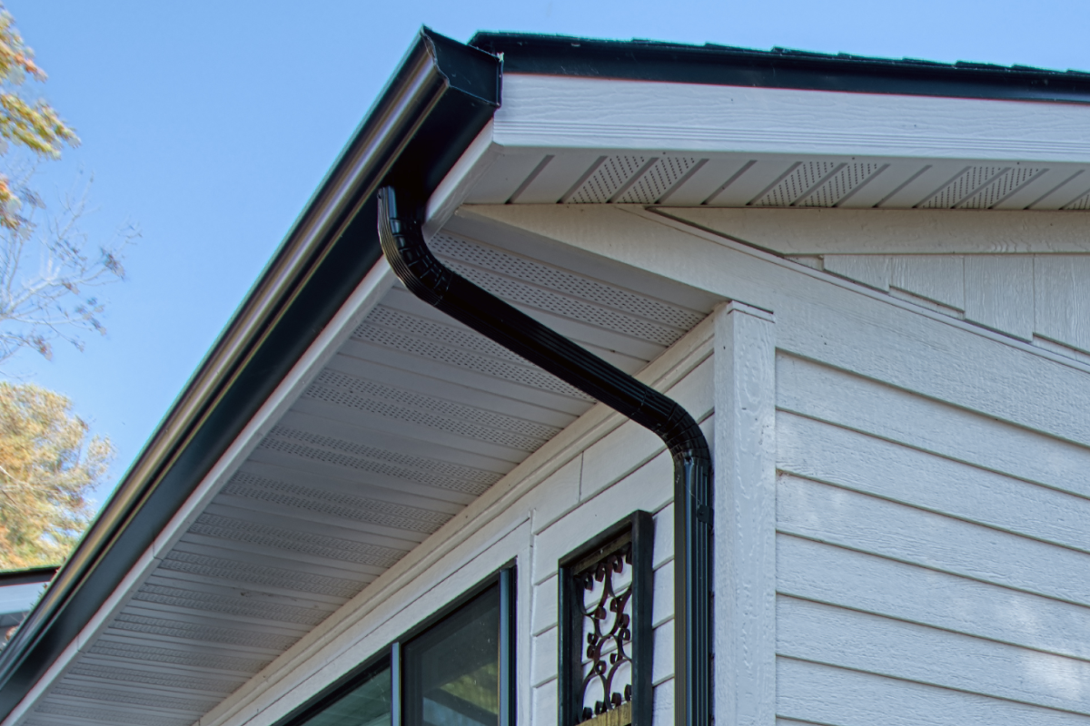 gutters, gutter downspout, roofing maintenance checklist item