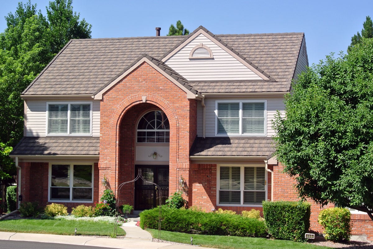Stone-coated steel roofing