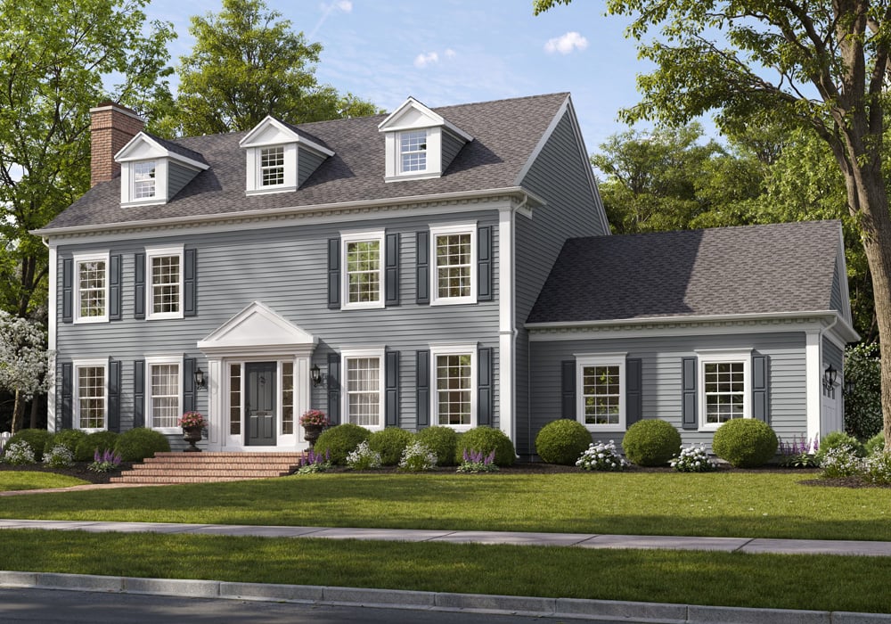 Mastic Vinyl Siding Carvedwood 44 in English Wedgewood