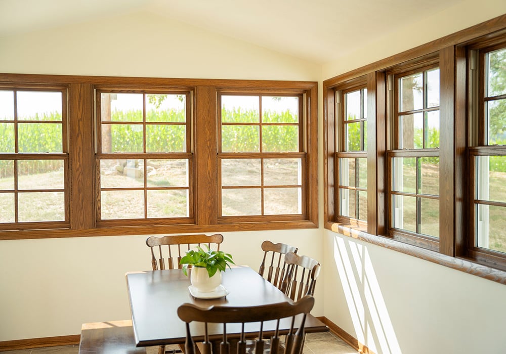 ProVia Aeris Double Hung in Caramel