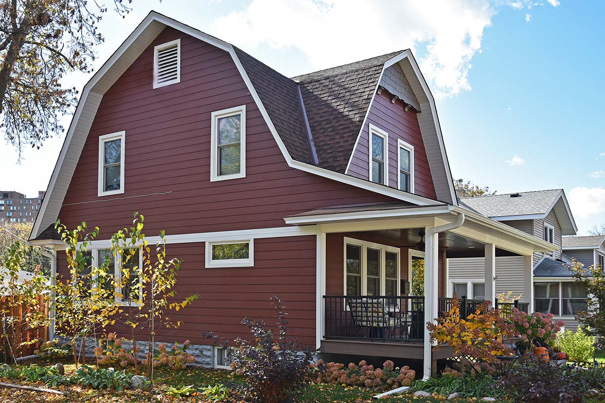 Exterior Design James Hardie HZ5 HardiePlank Cedarmill Lap Siding Country Lane Red, James Hardie HZ5 HardieShingle Staggered Siding Timber Bark, Windows Marvin Wood Ultrex Elevate and Lindsay Vinyl Windows Exterior Design James Hardie HZ5 HardiePlank Cedarmill Lap Siding Country Lane Red, James Hardie HZ5 HardieShingle Staggered Siding Timber Bark, Windows Marvin Wood Ultrex Elevate and Lindsay Vinyl Windows