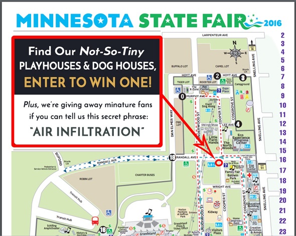 MN State Fair Map - Hoffman Weber booth