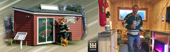 Official Minnesota Wild 'Skate Shack' Warming House & Autographed Gear Giveaway