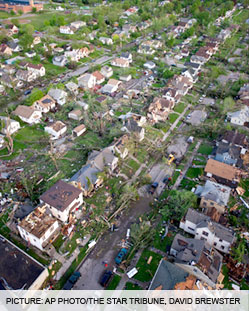 Minneapolis Tornado & Hail Damage