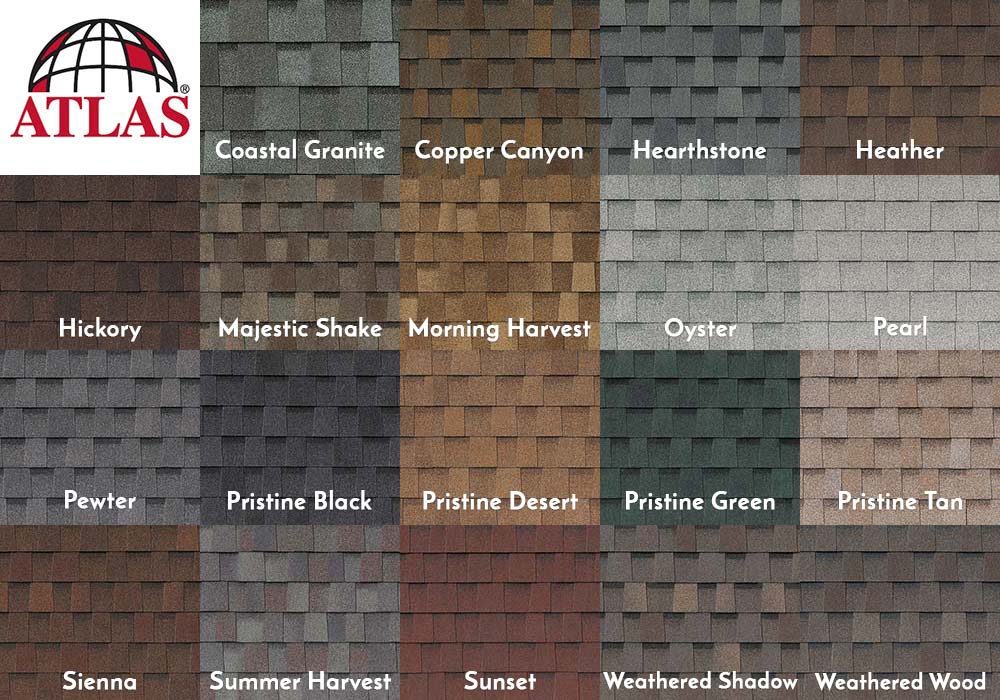 Atlas Roofing Pinnacle Pristine Shingle Colors