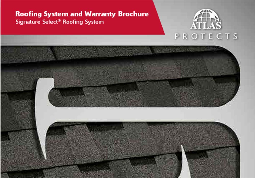 Atlas Roofing Signature Select System Warranty Brochure