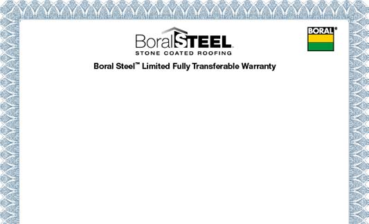 Boral Roofing Steel Limited Warranty Brochure