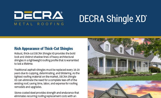 DECRA Roofing Shingle XD Brochure