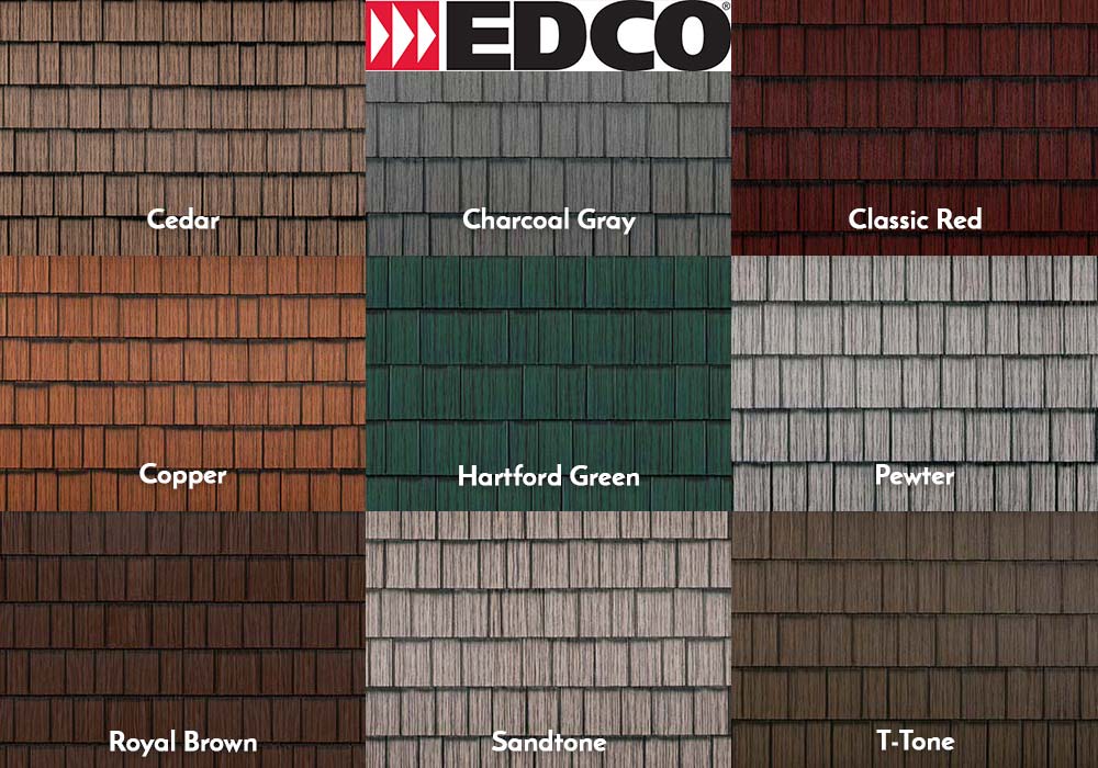 EDCO Roofing Generations HD Swatches