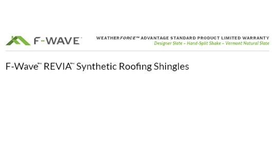 F-Wave Roofing Weatherforce Advantage Standard Product Limited Warranty Brochure Thumb