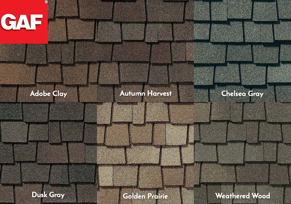 GAF Roofing Glenwood Swatches