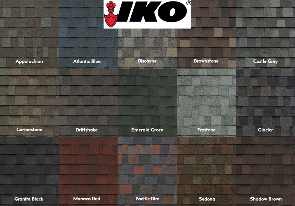 IKO Performance Shingles Swatches