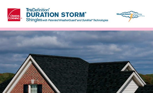 Owens Corning Roofing Duration Storm Brochure