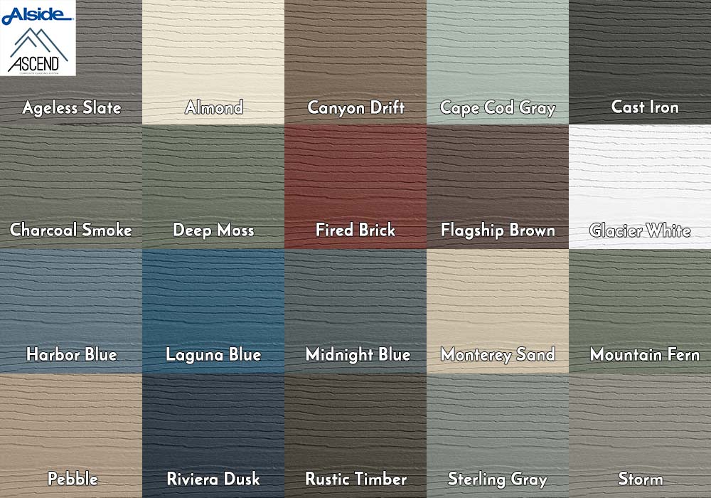 Alside Siding ASCEND Composite Cladding Colors