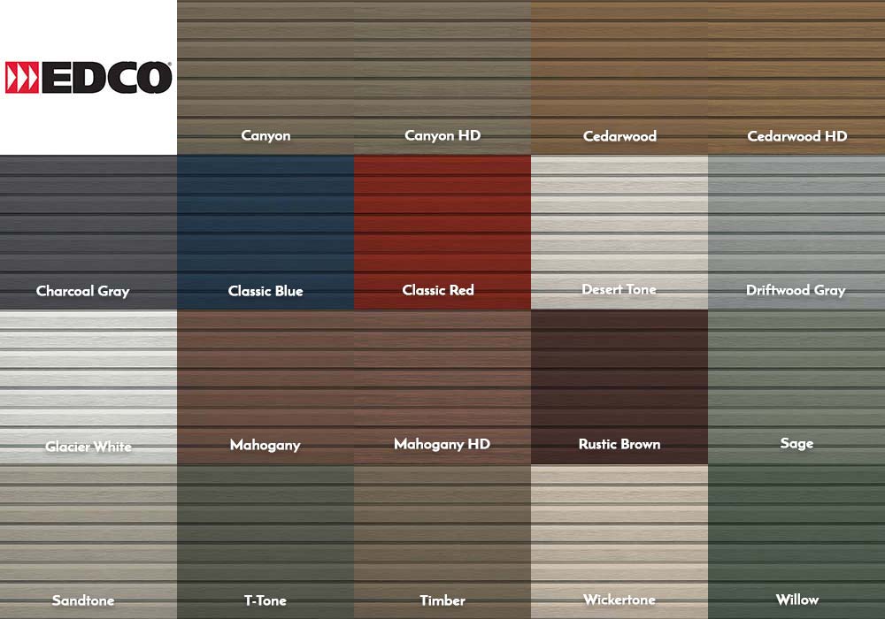 EDCO Siding Dutchlap Swatches