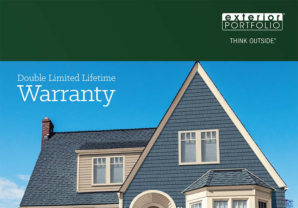 Exterior Portfolio Double Limited Lifetime Warranty