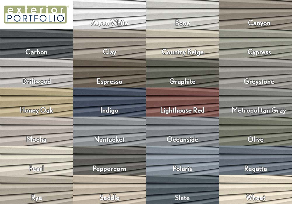 Exterior Portfolio by Royal Vinyl Siding Market Square Color Options