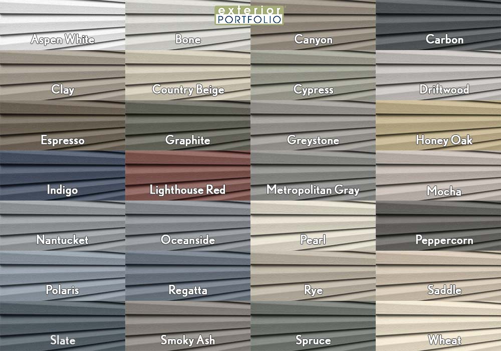 Exterior Portfolio by Royal Vinyl Siding Premium Pointe Color Options