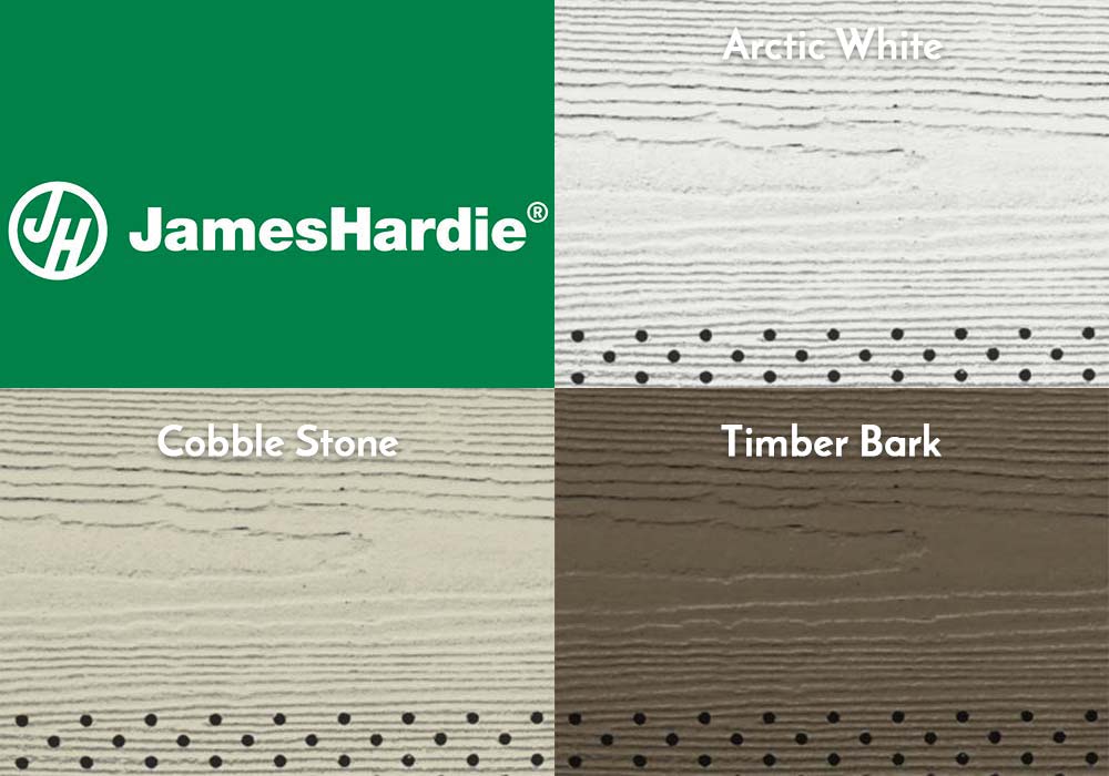 James Hardie Siding HardieSoffit Vented Cedarmill Swatches