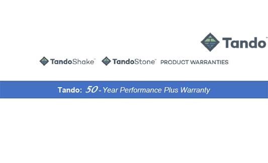 Tando Siding TandoShake TandoStone Limited Warranty Brochure