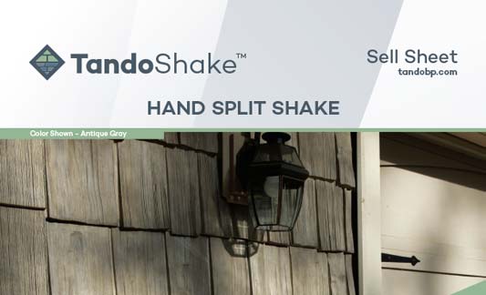 Tando Siding Hand Split Shake Brochure