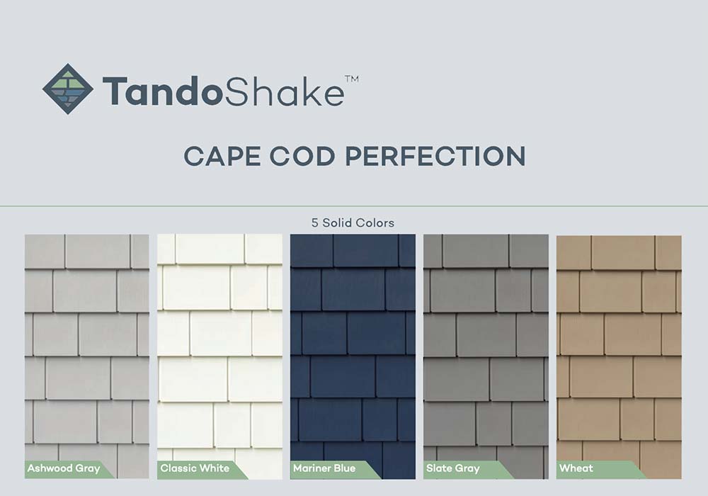 Tando Siding TandoShake Cape Cod Perfection Colors