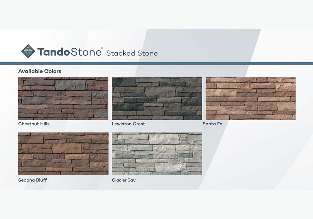 TandoStone Stacked Stone Colors