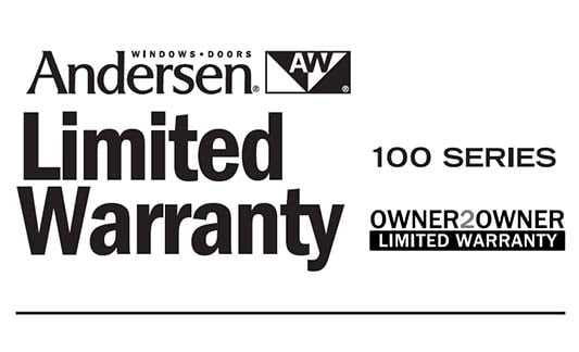Andersen Windows 100 Series Limited Warranty Brochure