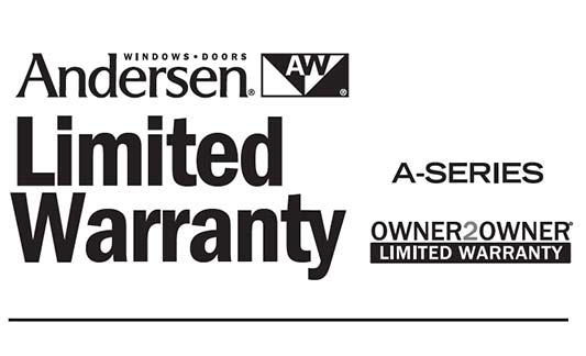 Andersen Windows A Series Limited Warranty Brochure