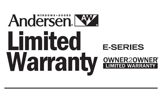 Andersen Windows E Series Limited Warranty Brochure