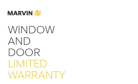 Marvin Windows and Doors Limited Warranty Brochure