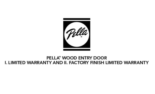 Pella Windows and Doors Wood Entry Door Limited Warranty Brochure Thumb