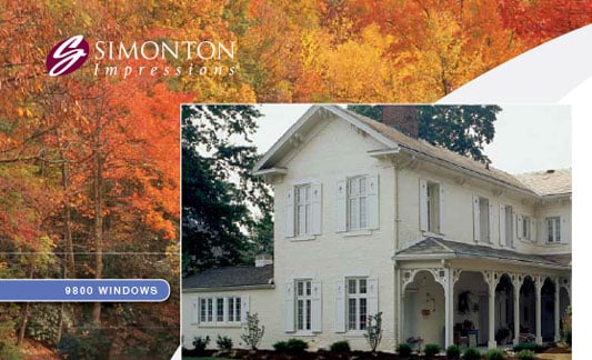 Simonton Windows Impressions 9800 Brochure