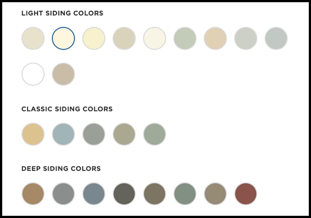 Mastic Vinyl Siding Structure Color Options