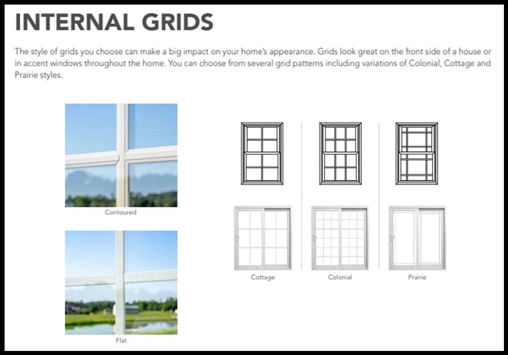 ProVia Windows EcoLite Grid Options